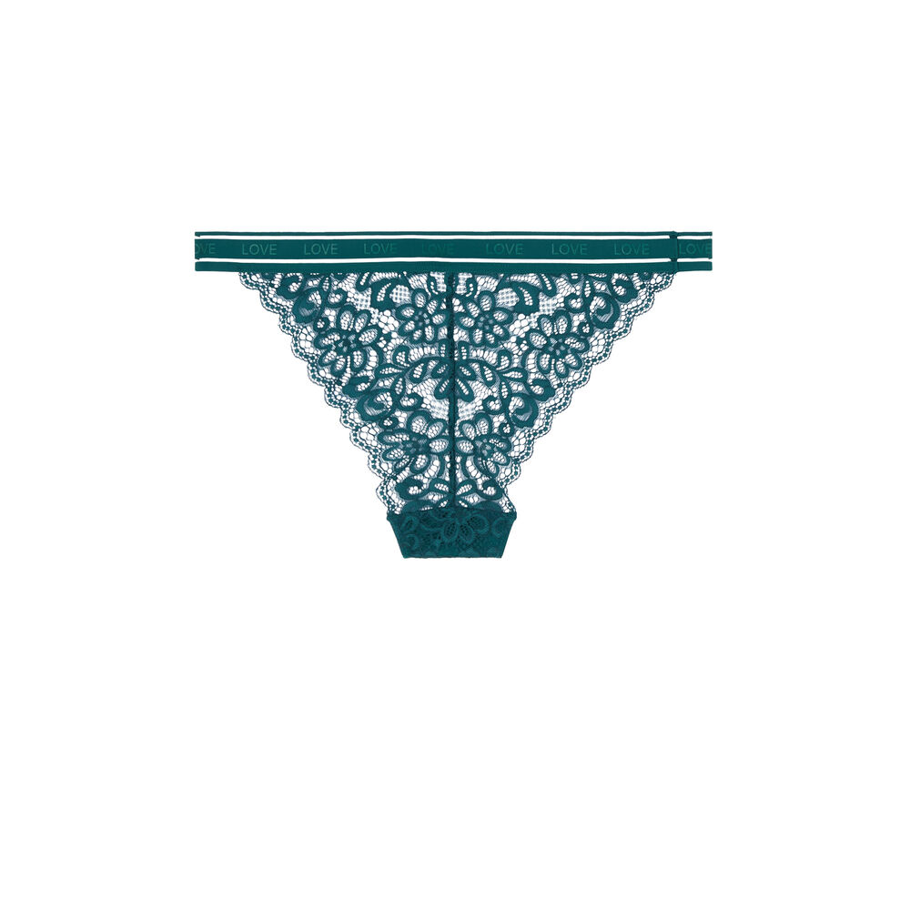 Culotte en dentelle - vert vert.