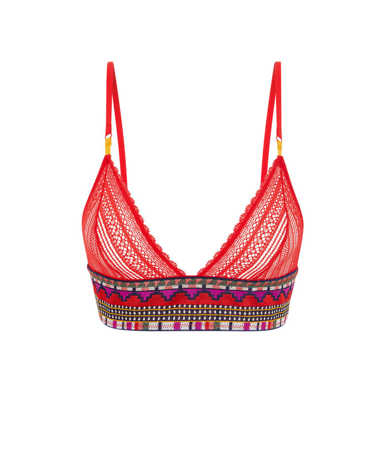 Soutien-gorge triangle rouge valliz rouge.