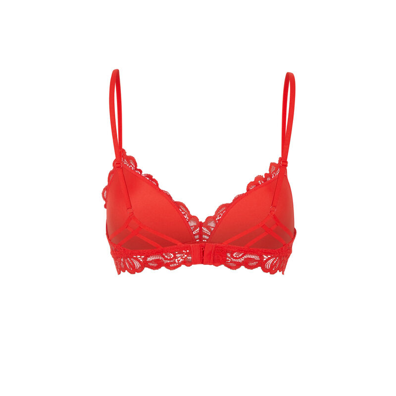 soutien-gorge triangle sans armatures - rouge soutien-gorge triangle sans armatures - rouge;