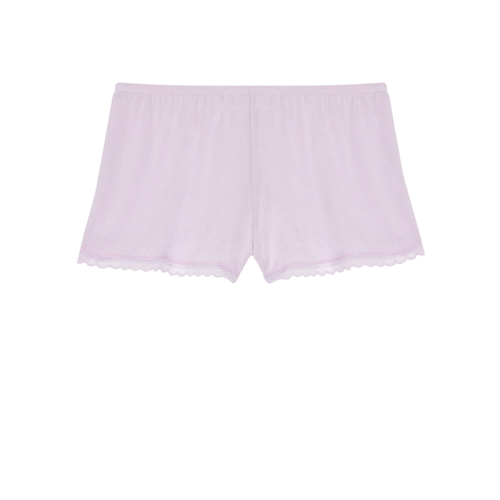 Short uni en jersey - lilas violet.