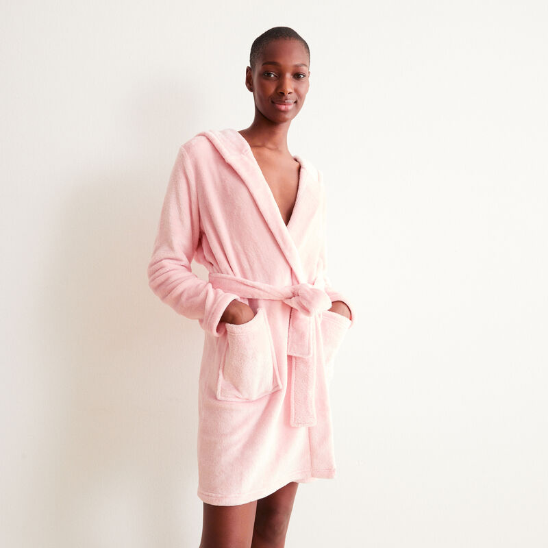 peignoir polaire lapinou - rose peignoir polaire lapinou - rose;
