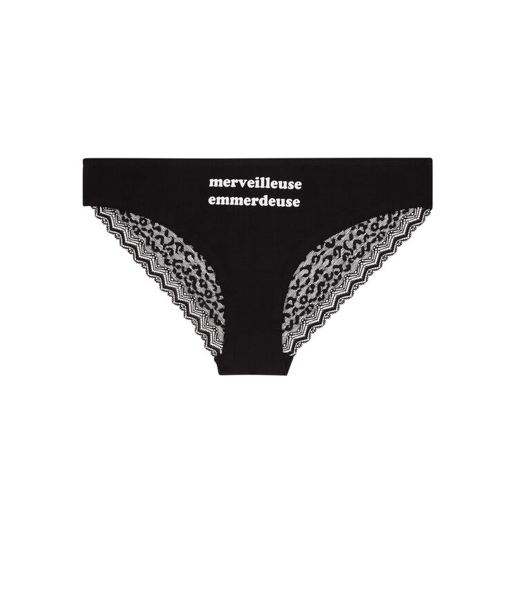 Culotte en coton embaliz noir.
