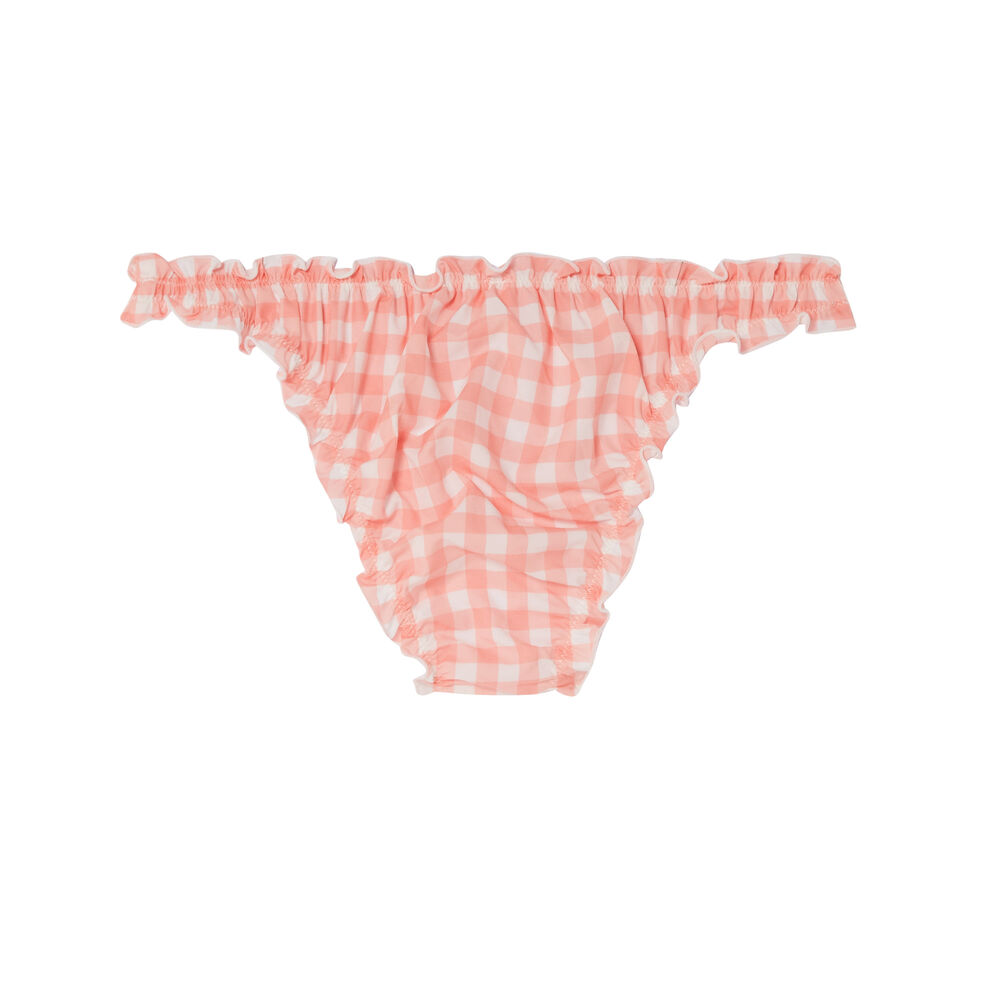 Tanga vichy à imprimé cheerleader - rouge rouge.