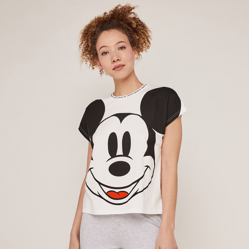 Top à manches courtes mickey - écru Top à manches courtes mickey - écru;