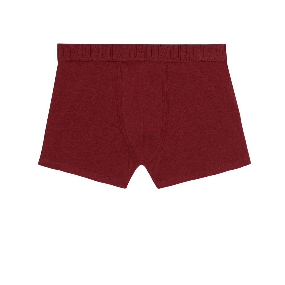 Boxer en coton nepsiz bordeaux.