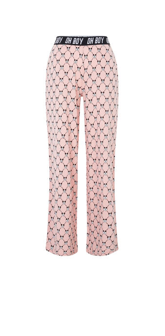 Pantalon large logo mickey versaqueeniz rose.