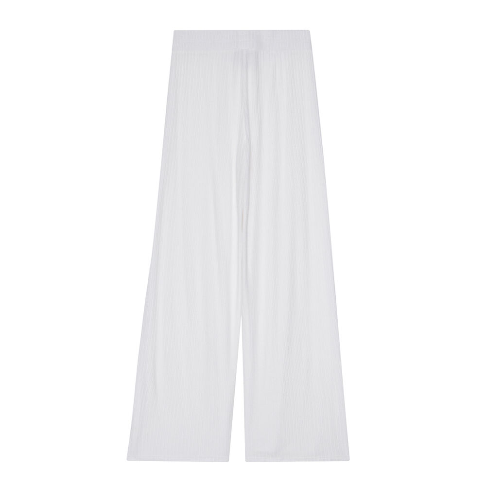 Pantalon en maille à taille élastique - écru ecru.