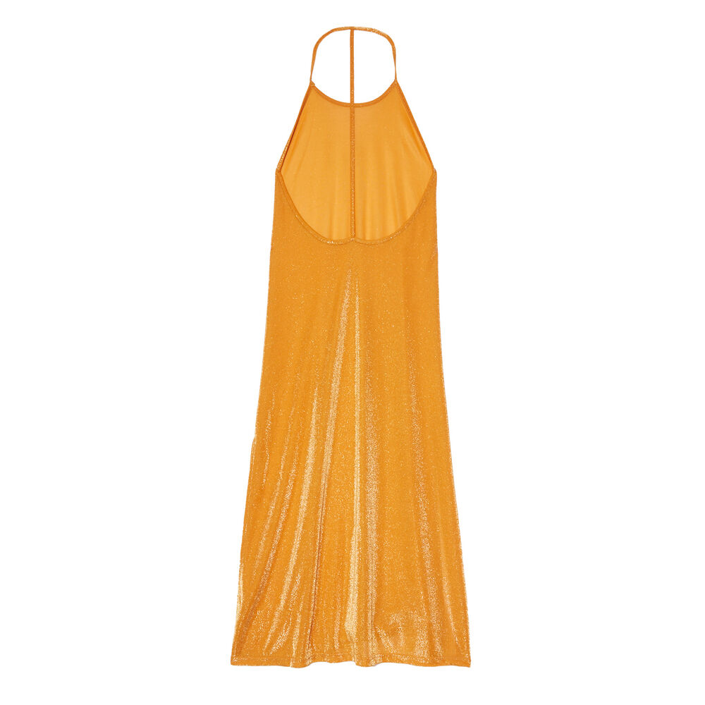 Robe de plage dos nu - orange orange.