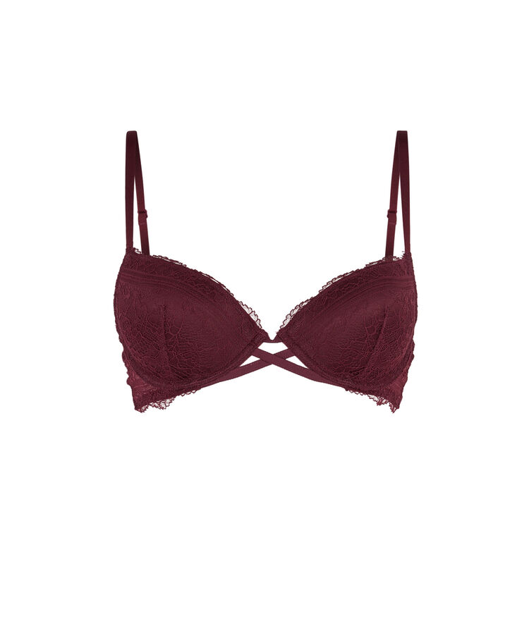Soutien-gorge push bordeaux everydayiz bordeaux.