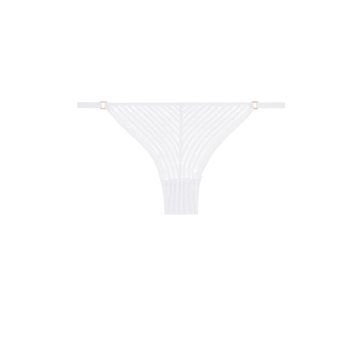 Tanga en dentelle cultiz blanc.