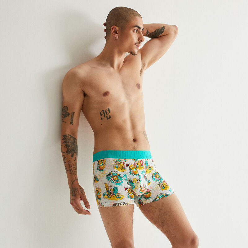 boxer en coton Bob l'Eponge - écru boxer en coton Bob l'Eponge - écru;