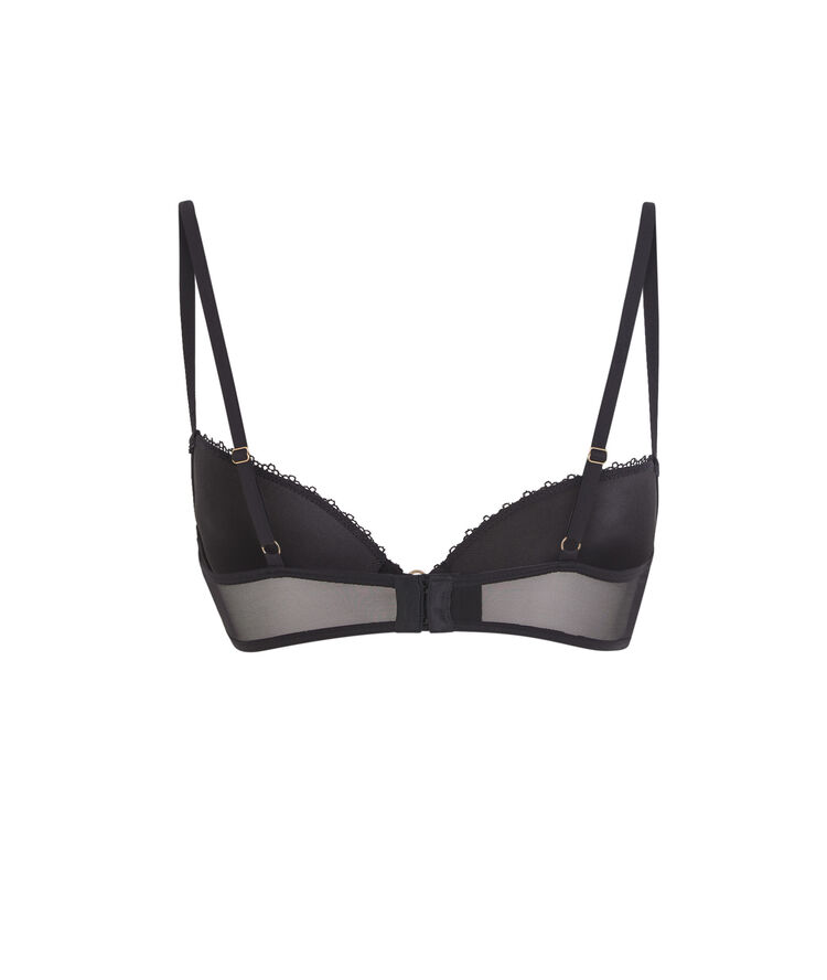 Soutien-gorge push-up en dentelle triasiz noir.