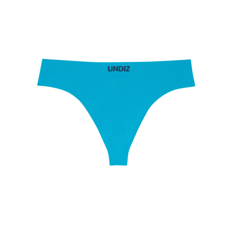 string sans coutures taille haute - bleu string sans coutures taille haute - bleu;