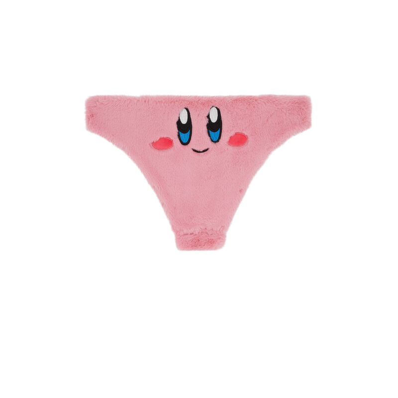 Culotte en fausse fourrure fufukirbiz rose.