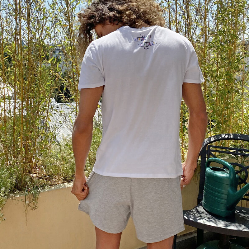 Short boxer en coton - gris Short boxer en coton - gris;
