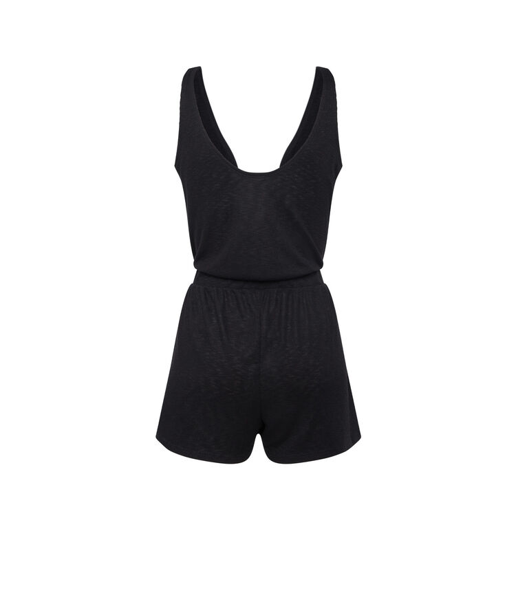 Combishort noué devant - noir noir.