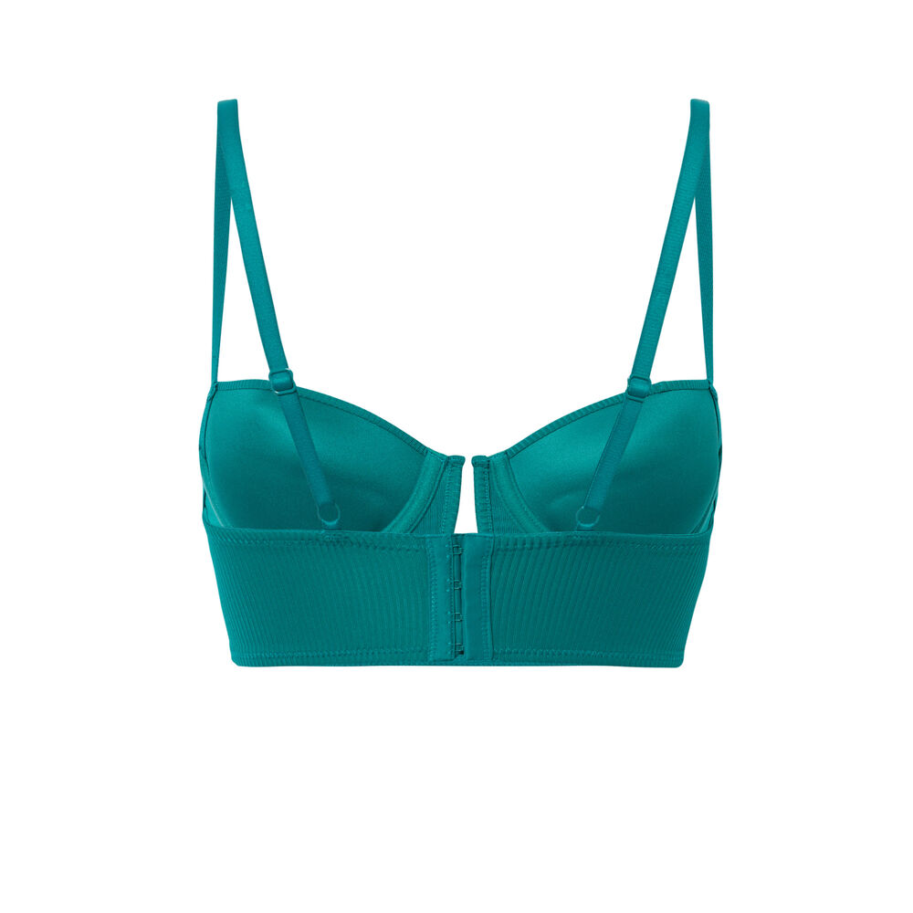 Soutien-gorge ampli détail décolleté - vert vert.