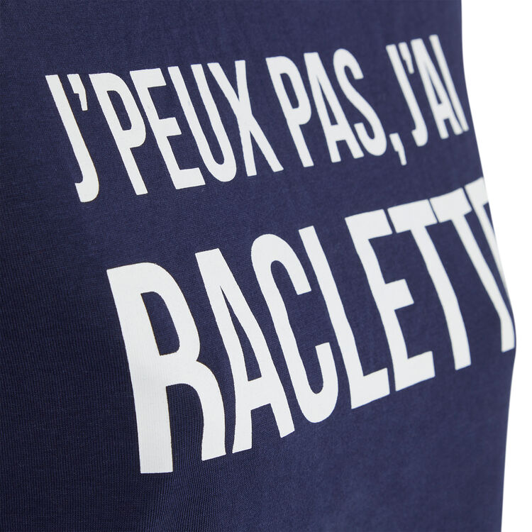 Top à manches courtes à message jairacliz bleu marine.