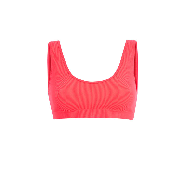 Brassière corail fluo monochromiz rose.
