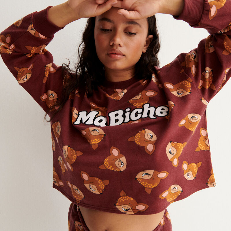 sweat bambi - marron sweat bambi - marron;