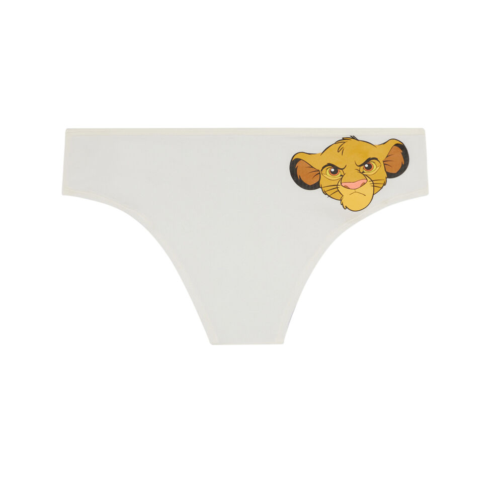 Shorty à imprimé simba - beige beige.
