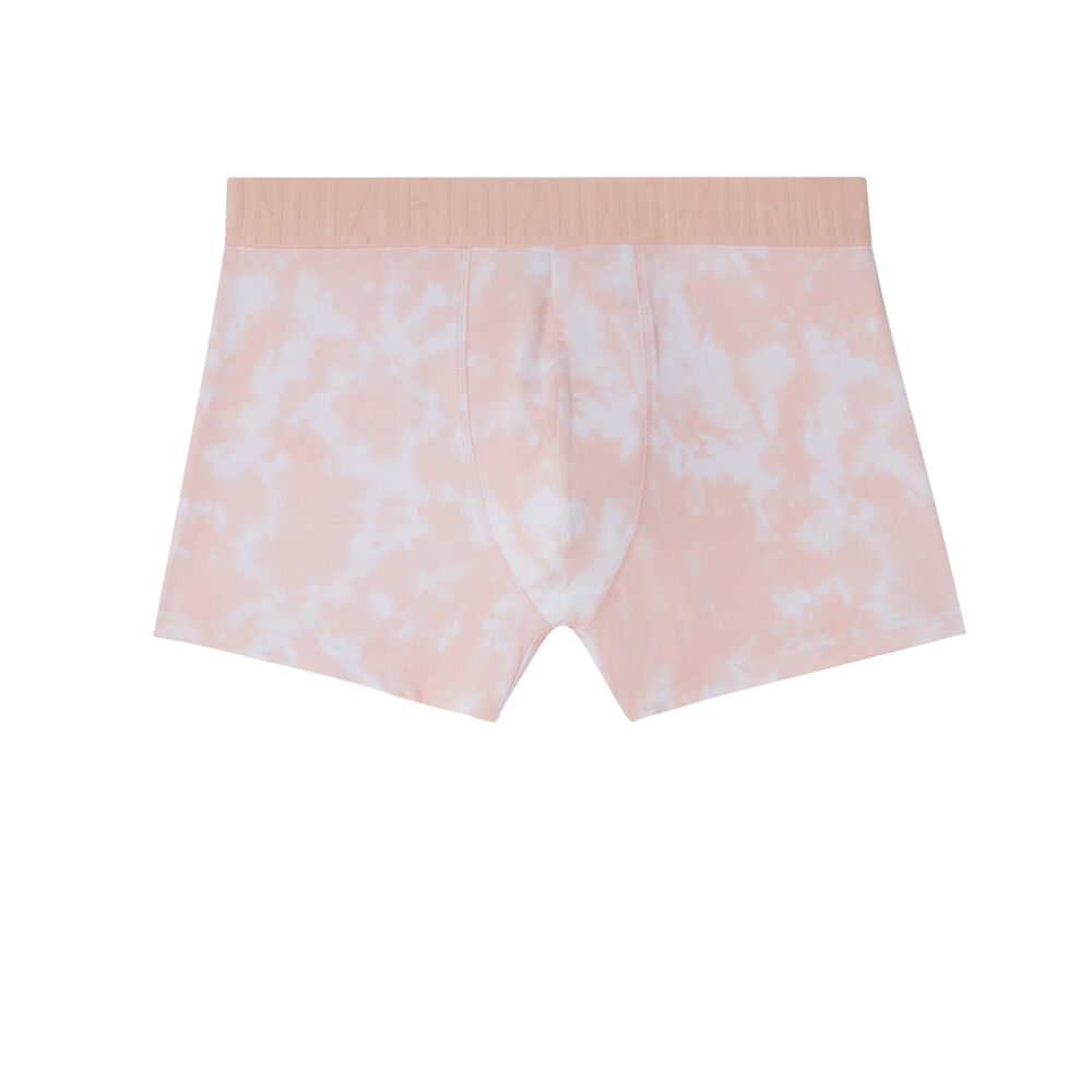 Boxer à motifs tie and dye - rose rose.