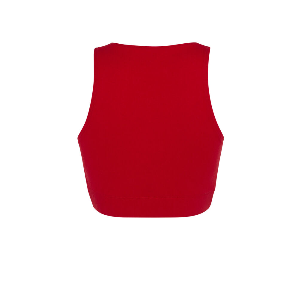 Crop top à rayures elite - blanc blanc.