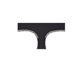 Shorty en mciro d&eacute;tail liens rouisexiz noir.