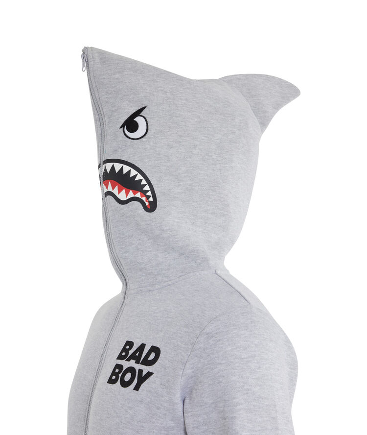 Combinaison à zip print requin combiz gris.