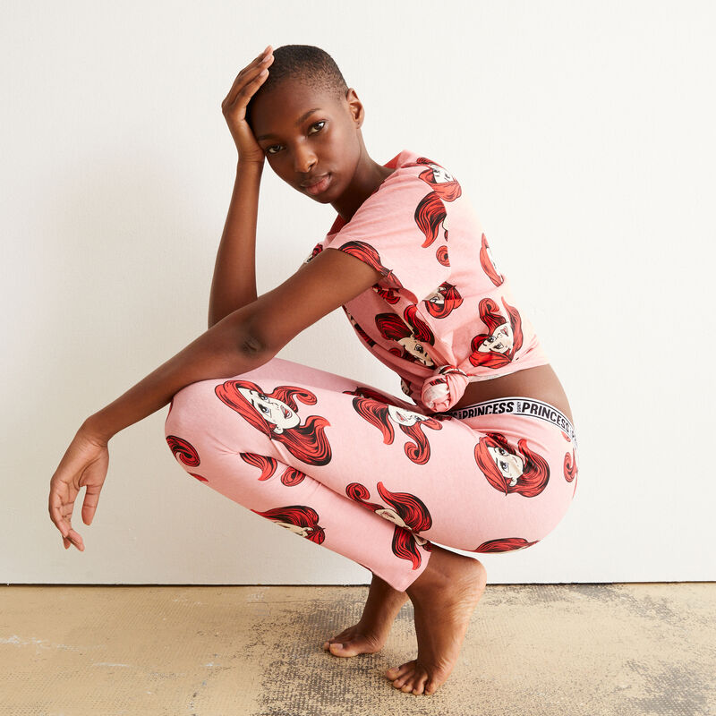 top à motifs la Petite Sirène - rose top à motifs la Petite Sirène - rose;