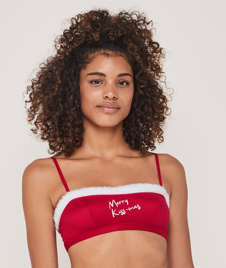 Soutien-gorge bandeau sans armature sexynoelliz rouge.