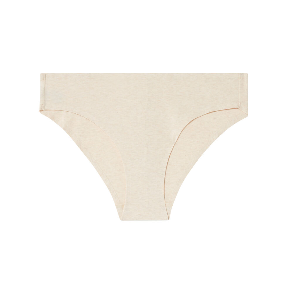 Cheeky en coton uni - nude beige.