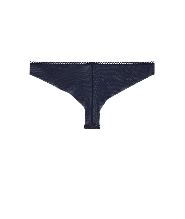 Tanga bleu marine lurexiz bleu.