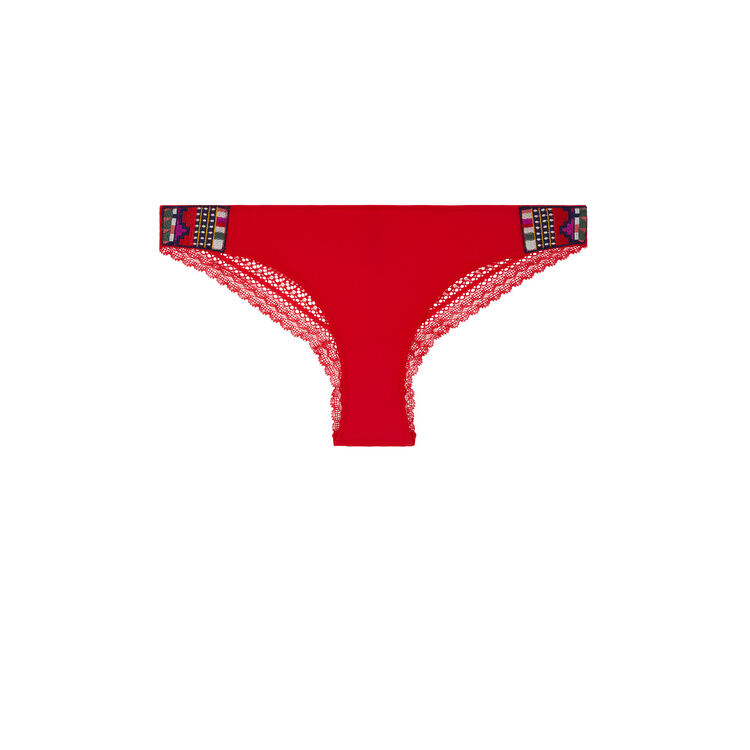 Slip rouge marine valliz rouge.