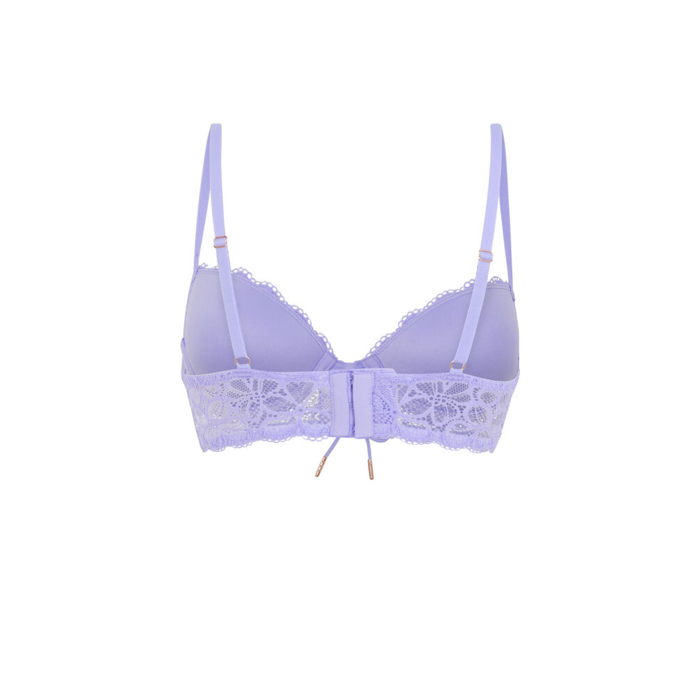 Soutien-gorge ampli en dentelle - lilas lilas.
