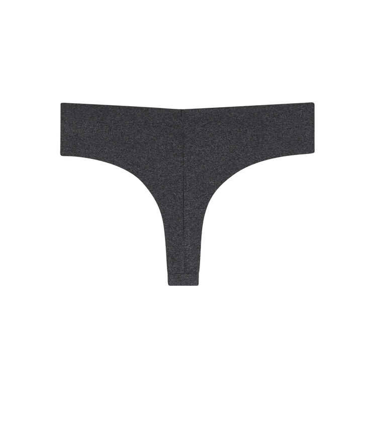 Tanga en micro uni clinmicriz gris.