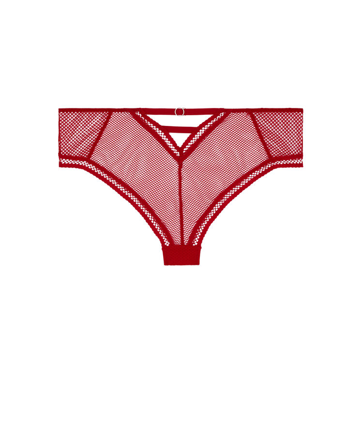 Shorty en résille - rouge rouge.