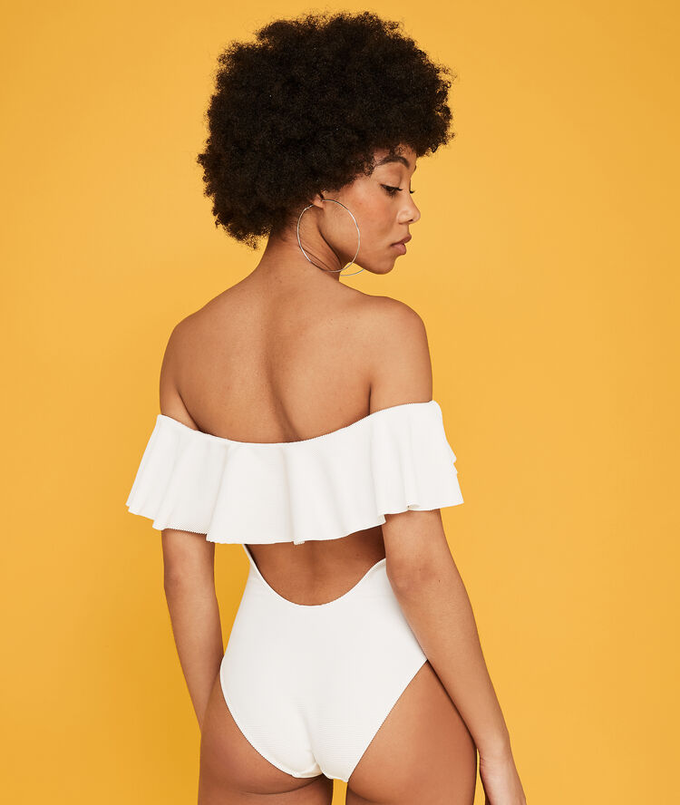 Maillot de bain une pièce blanc bardoiz blanc.