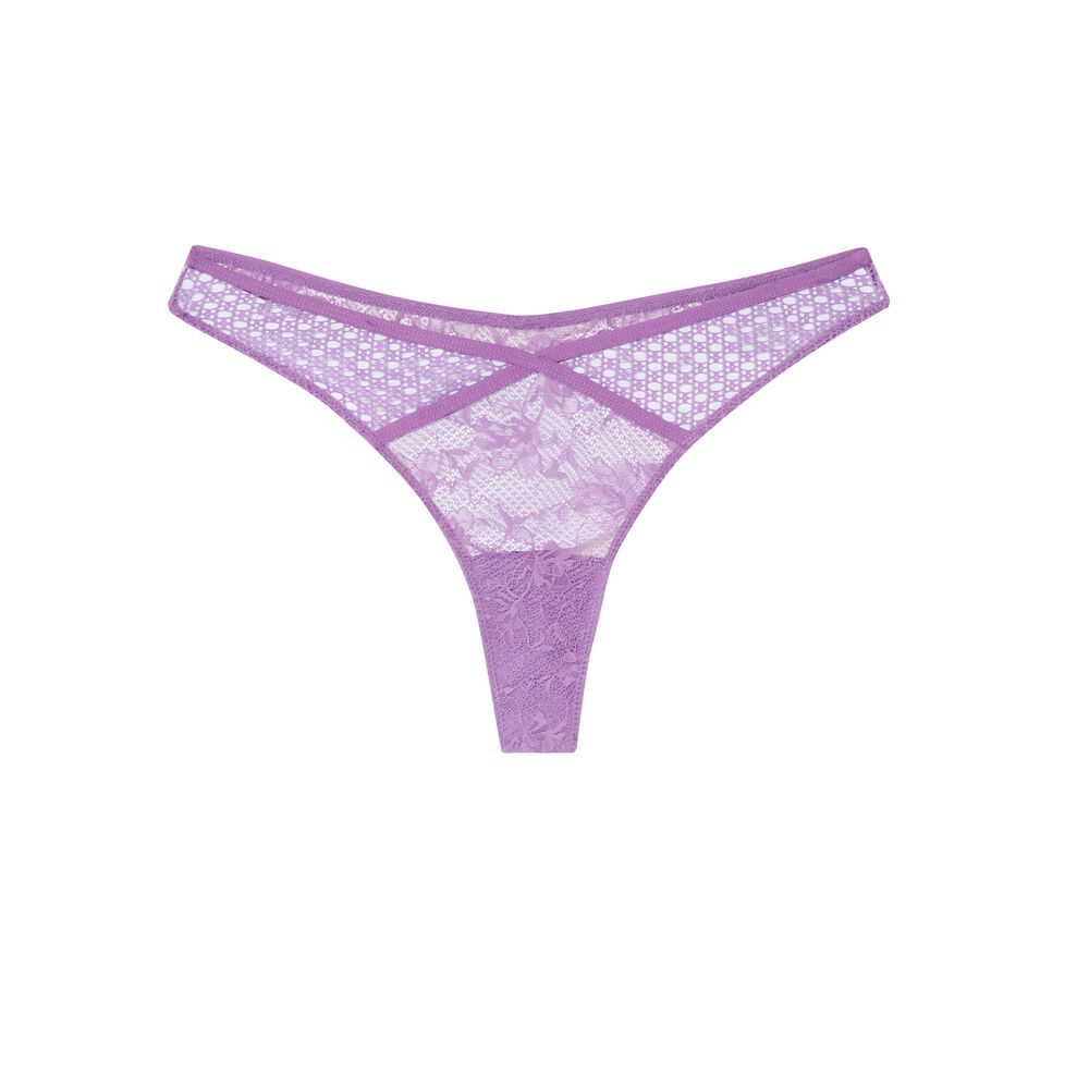 String en dentelle - violet violet.
