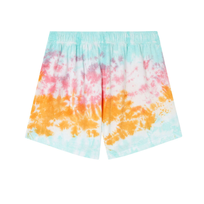 caleçon en coton imprimé tie and dye - mangue caleçon en coton imprimé tie and dye - mangue;