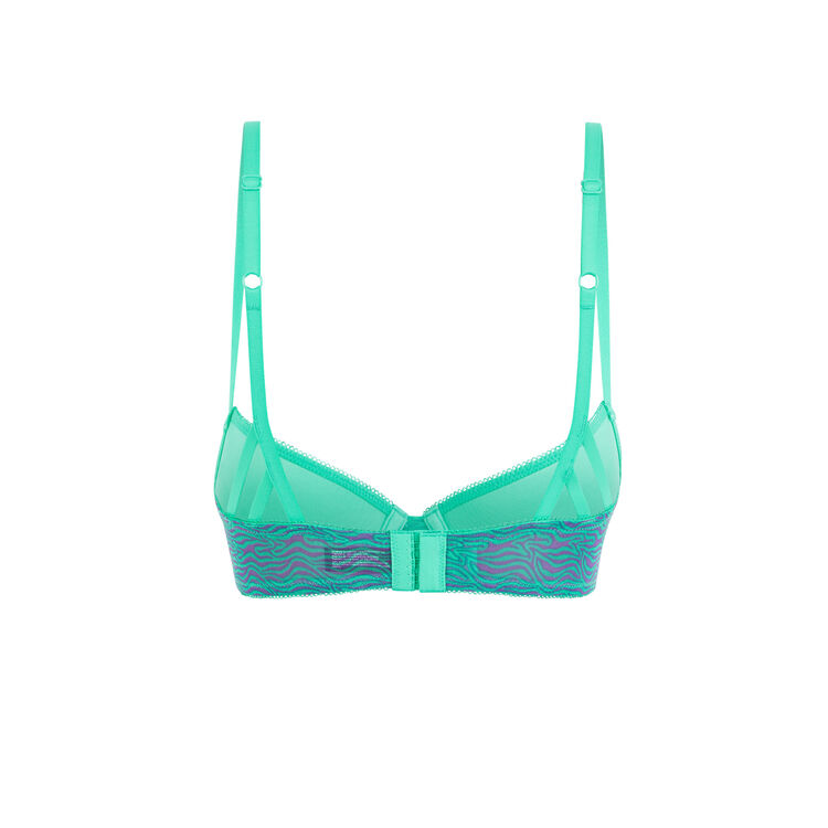 Soutien-gorge push-up tulle ritualiz turquoise.
