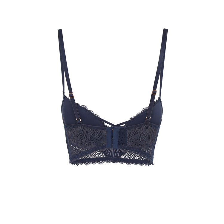 Soutien-gorge bustier push up bleu nuit horoscopiz blue.