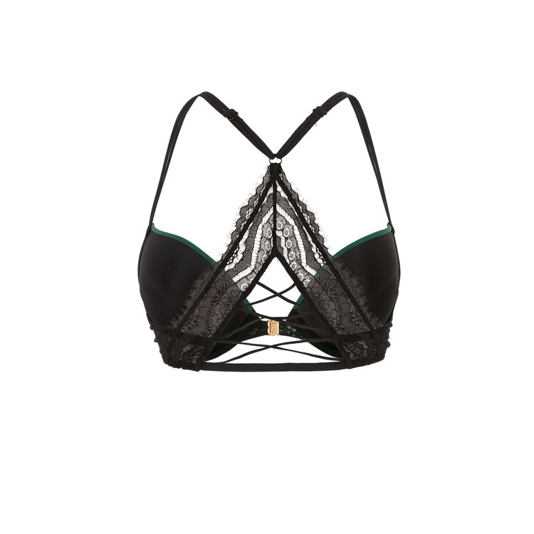 Soutien-gorge push dos travaillé pushwaviz vert.
