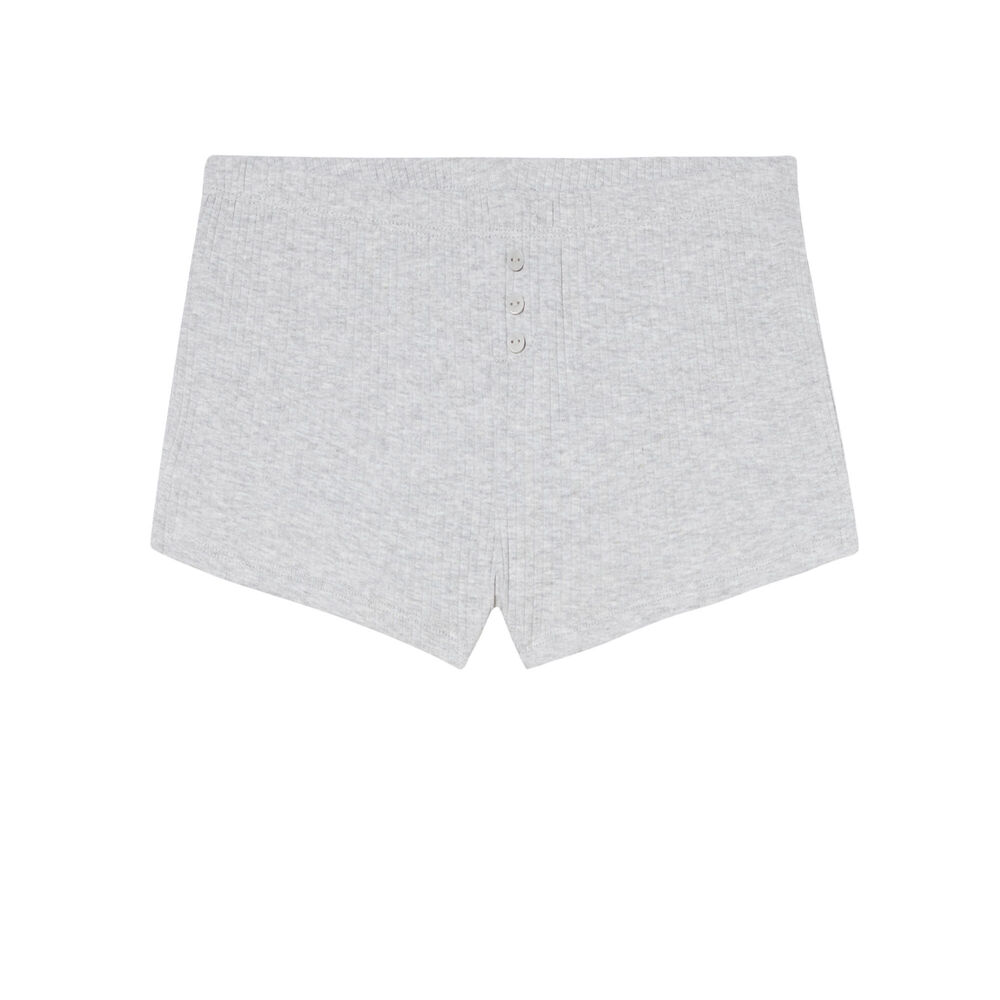 Short court uni - gris gris.