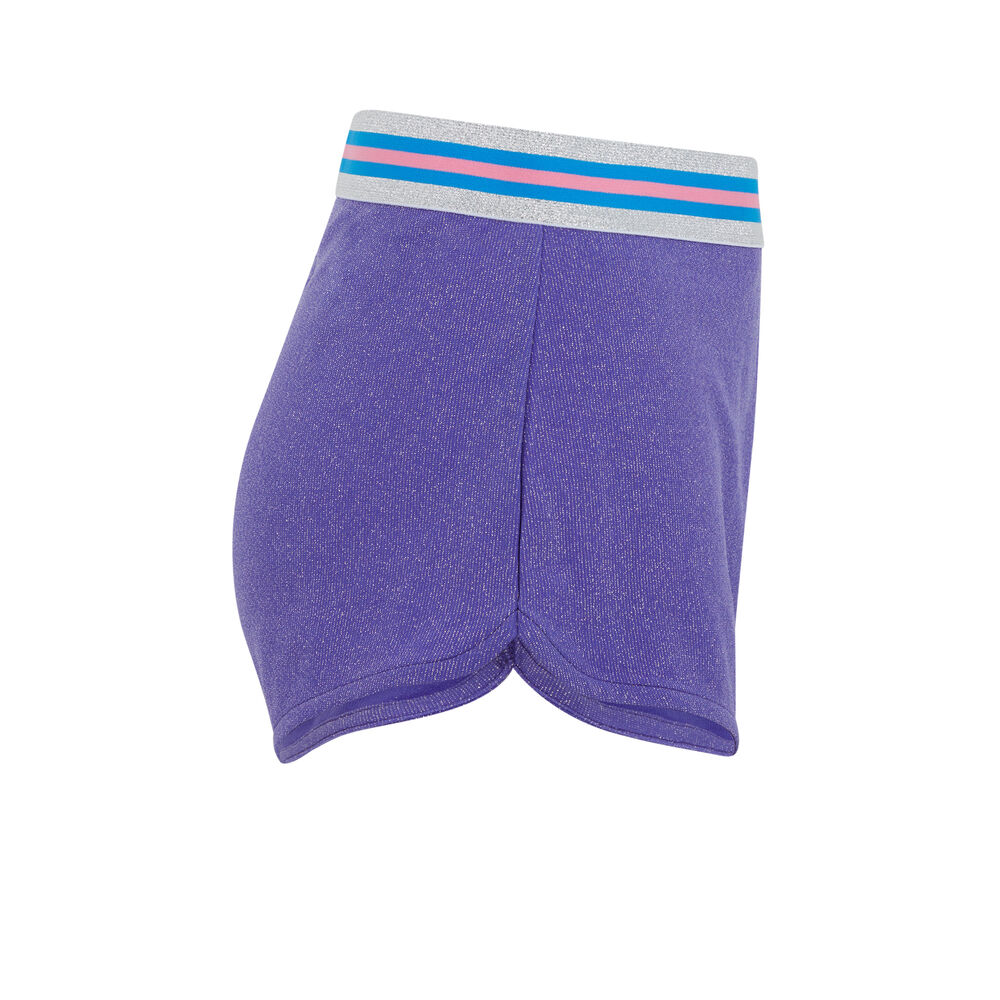 Short court détail ceinture - violet violet.