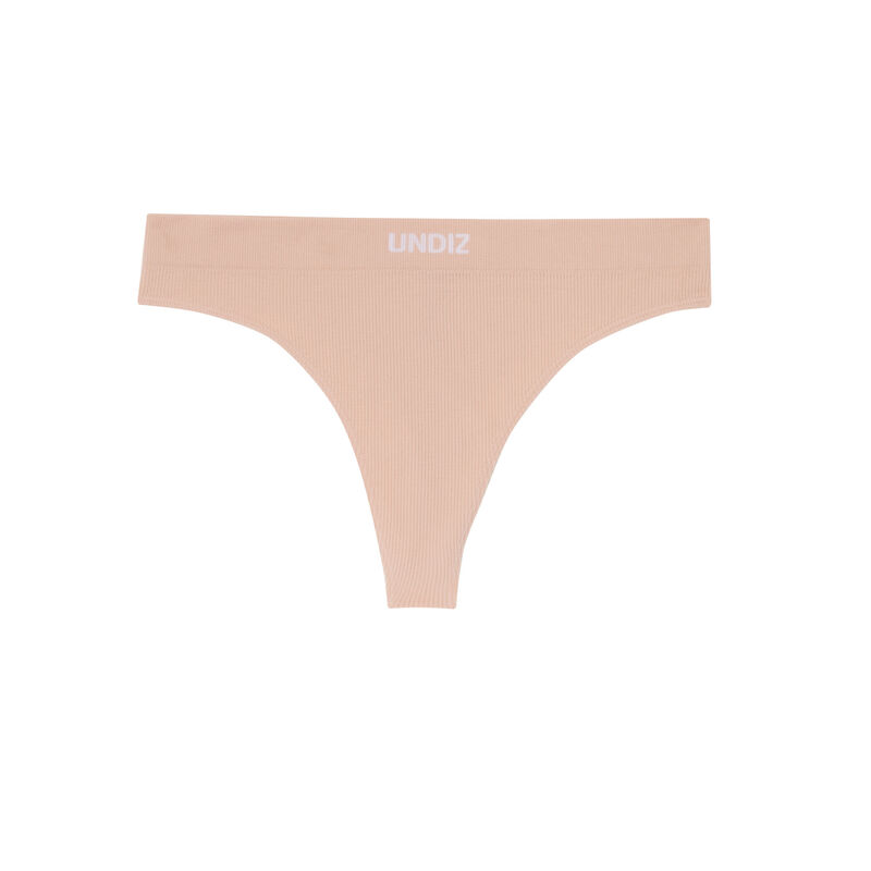 string sans coutures taille haute - rose pâle string sans coutures taille haute - rose pâle;