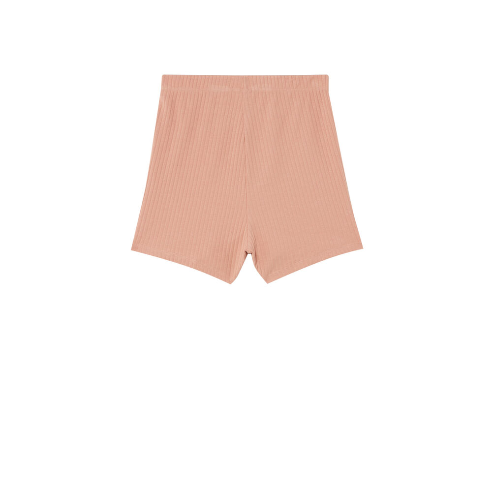 Cycliste uni - rose nude rose.