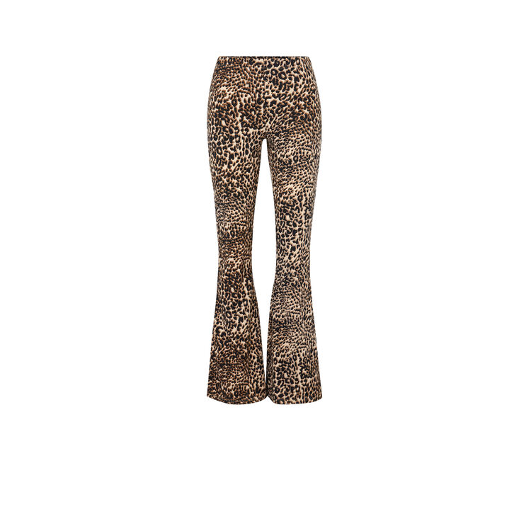 Pantalon flare imprimé léopard leoversiz Pantalon flare imprimé léopard leoversiz;