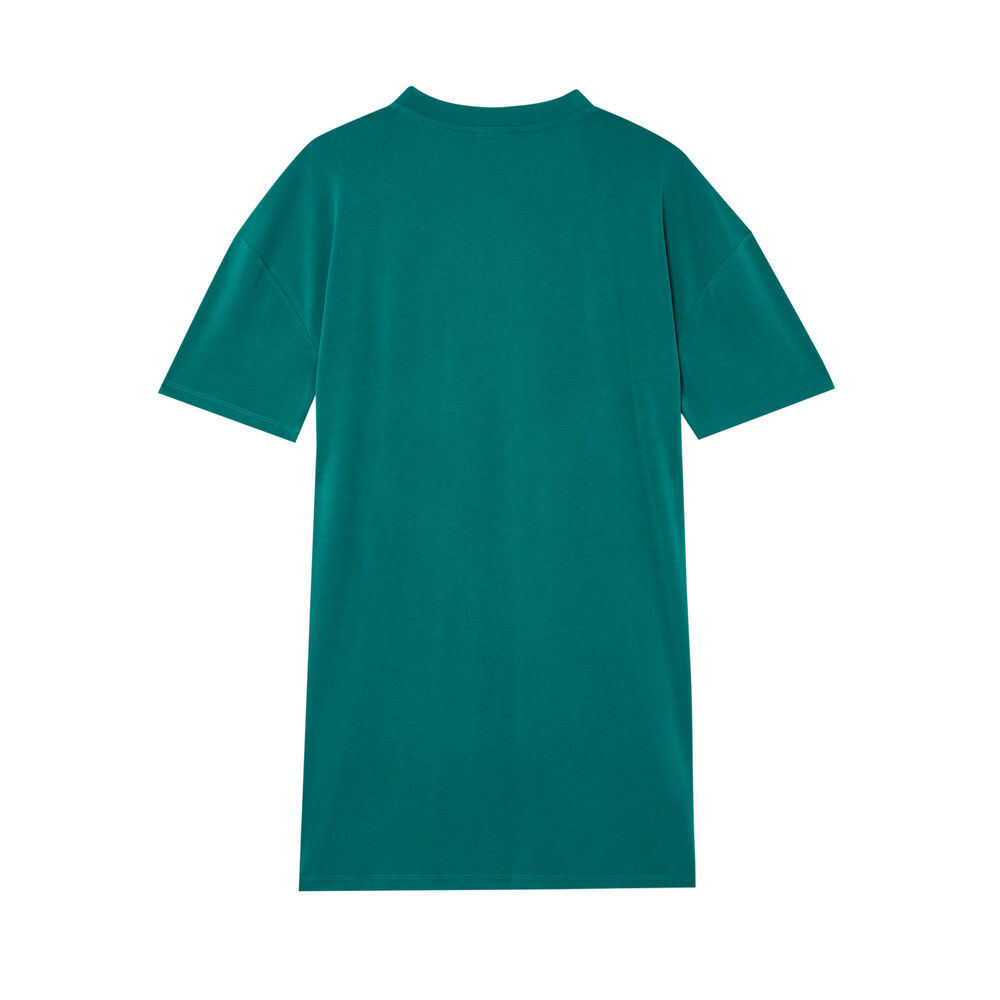 Tunique droite col v - vert vert.