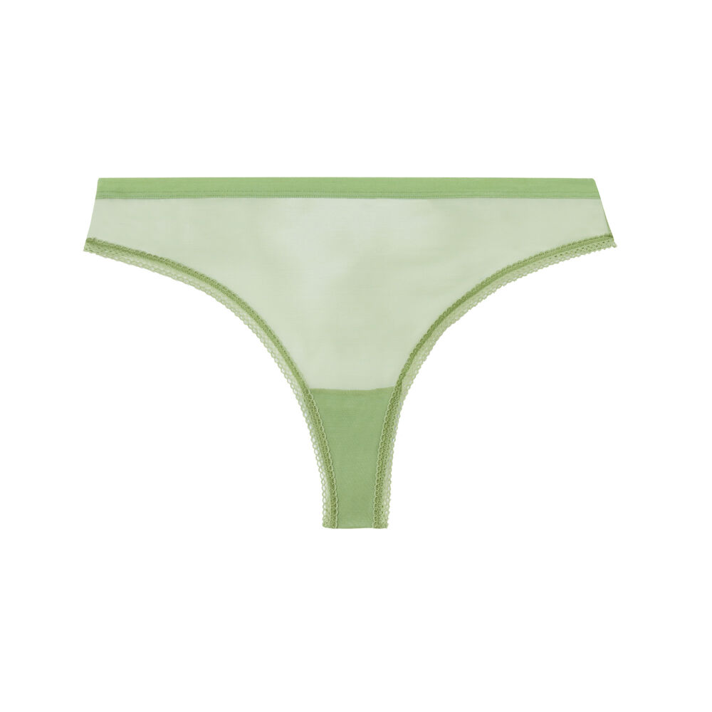 String en tulle uni - vert vert.